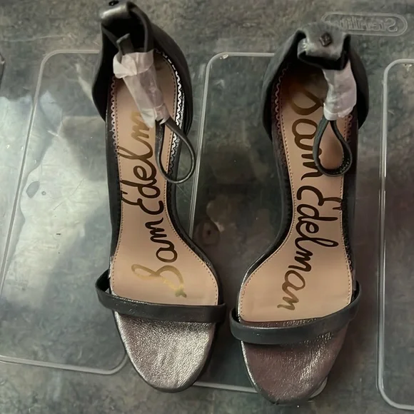 Gray light sparkle sam Edelman pumps - Picture 1 of 4